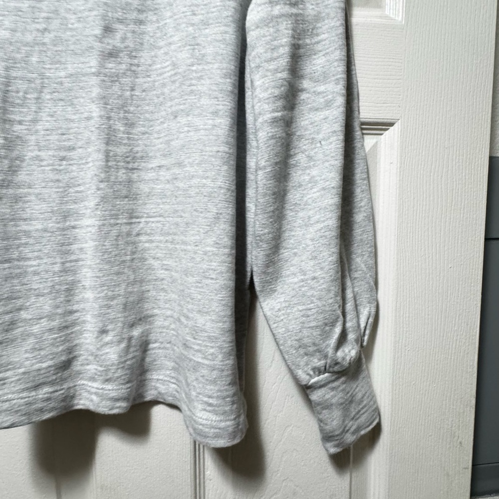 LOFT Heather Gray Crewneck Top - Picture 7 of 7